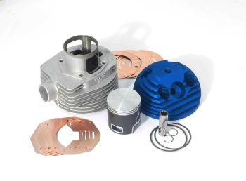 Cilindro da competizione PARMAKIT TSV 177cc, d63, corsa 57, testa candela laterale, booster allo scarico per Vespa PX125-150/ Lusso/ MY/ GTR/ TS/ Sprint Veloce