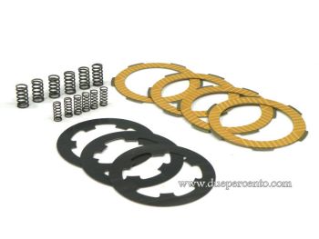 Dischi frizione NEWFREN RACE per frizione 6 molle, 4 dischi sinterizzati, 3 infradischi, 12 molle rinforzate per Vespa PK50/ S/ SS/ XL/ XL2/ FL/ HP/ N/ Rush/Ape