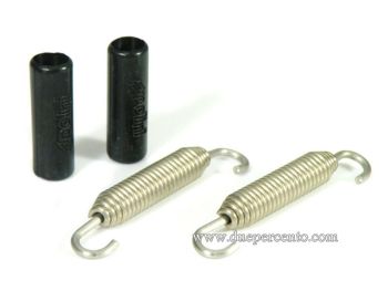 Molle inox a trazione POLINI per espansioni con ganci girevoli e gommini L=67mm - 2 pezzi