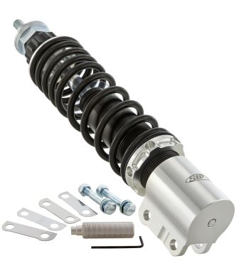 Ammortizzatore anteriore SIP PERFORMANCE 2.0, 240mm, argento per Vespa PX125-200/ P200E/ Arcobaleno/ `98/ MY/ `11/ T5