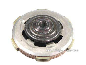 Frizione FERODO monomolla, 4 dischi in sughero. 3 infradischi, 1 molla rinforzata per Vespa 50/ 50 Special/ ET3/ Primavera/ PK50-125