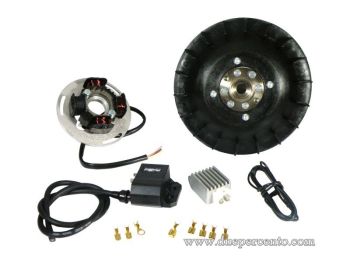 Accensione elettronica PINASCO FLYTECH - 1,4Kg per Vespa PX125-200/ P200E/ Lusso/ Cosa/ 125 GTR/ TS/ 150 Sprint Veloce/ 200 Rally