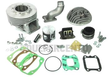 Cilindro da competizione PARMAKIT Challenger Lamellare 130cc, d57, biella 97, corsa 51, collettore da 30mm, Vespa Smallframe