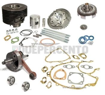 Tuning kit POLINI 130cc RACING, con albero cono 20 JASIL, rapporti 24-72 per Vespa 50/ 50 Special/ ET3/ Primavera/ PK50-125