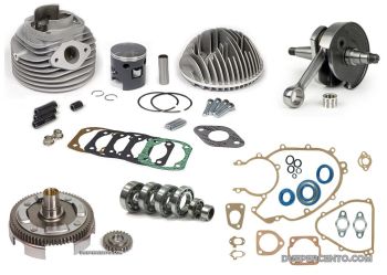 Tuning kit VMC KAPPA58, con albero cono 20 BGM per Vespa 50/ 50 Special/ ET3/ Primavera/ PK50-125