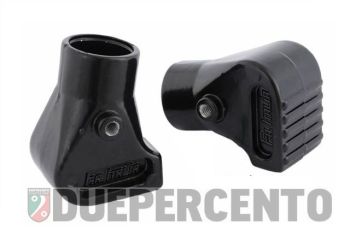 Piedini cavalletto in alluminio Ø 22 mm FA ITALIA, neri per Vespa PX125-200/ PE200/ T5/ Cosa/ PK50-125