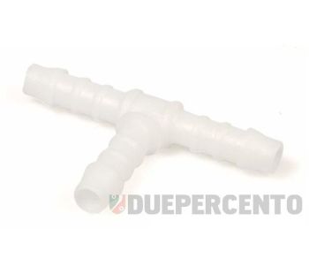 Raccordo tubo benzina per pompa benzina, in plastica forma a T, 6 mm