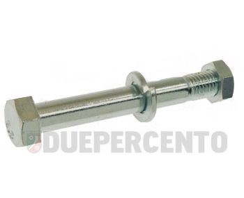 Vite M9x65 mm, testa 14mm, CIF, completo di dado e rondella per ammortizzatore/carter, per Vespa 50-125/ PV/ ET3/ VNA/ TS/ GTR/ 160 GS/ 180 SS/ Rally/ PX125-200