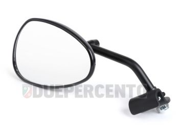 Specchietto retrovisore FAR sinistro, nero, attacco allo scudo per Vespa / Lambretta