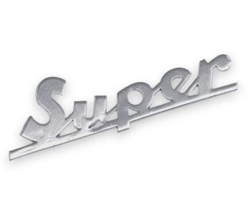 Targhetta "Super" per scudo anteriore per Vespa 125 Super/ 150 Super