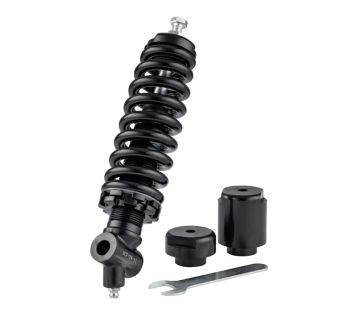 Molla piantone Sport regorabile, corpo nero, molla nera per Vespa 125 VM/ VN/ ACMA/ VNA/ VNB/ 150 VL/ VB1/ VBA/ VBB/ GT/ GTR/ Super/ TS/ Sprint/ Rally