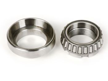 Kit cuscinetti di sterzo superiore BGM a ralle 2 pezzi per Vespa 50/ ET3/ PK/ PX125-200/ P200E/ Rally180-200/ T5/ GTR/ TS/ 125 VM/ VN/ VNA/ 160 GS/ 180 SS