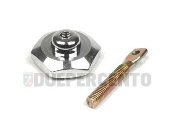 Pomello tappo serbatoio cromato per Vespa 50/50 special/ PV/ ET3/ PK/ VNA/TS/ GT/ Sprint/ Rally/ SS180/ PX125-200