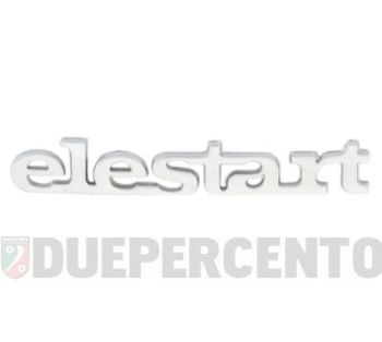 Targhetta laterale "elestart" cofano destro per Vespa PK 50 S/Lusso/Elestart