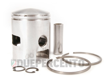Pistone completo METEOR per Kit 125cc ghisa Ø 55,4mm "B", per Vespa 125/ PV/ T3/ PK125/ ETS/ N/ S/ XL/ XL2