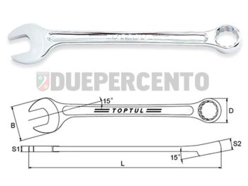 Chiave combinata TOPTUL 19 mm