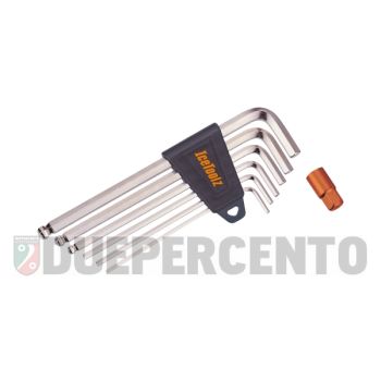 Set chiave a brugola 9 pezzi 2/ 2.5/ 3/ 4/ 5/ 6/ 8mm