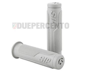 Coppia manopole SIP PORDOI grigio, Ø 24/24 mm, l=125 mm per Vespa 50/ ET3/ PV/ PK/125 GT/ GTR/ Super/ TS/ 150 GL/ Sprint/ V/ 180SS/ 200 Rally/ PX125-200/ PE/ Lusso/ T5/ MY