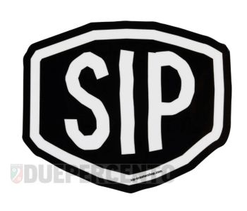 Adesivo SIP SCOOTERSHOP nero scritta bianca