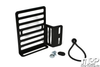 Porta flaconi - tanica MRP nero sinistro per retro scudo Vespa 50/ 50special/ Primavera/ GT/ GL/ Sprint/ VBA