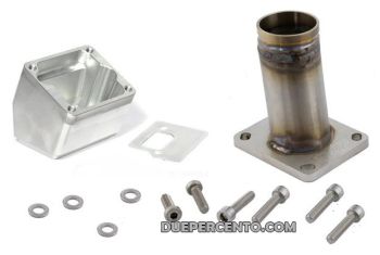 Collettore aspirazione lamellare al carter 2-3 fori MRP 30mm senza pacco lamellare per Vespa 50/ 50 special/ ET3/ primavera/ PK50-125/ FL/ HP/ N/ Rush
