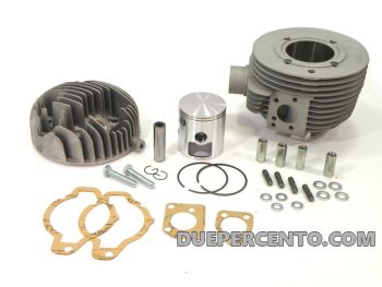 Cilindro da competizione PINASCO NORDKAPP 160CC, Ø 60mm, corsa 57mm, alluminio, 5 travasi, completo di testa