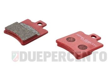 Pastiglie freno organiche, S10 per kit freno a disco anteriore CRIMAZ per Vespa 50 Special/ ET3/ Primavera/ Super/ GTR/ Sprint V/ TS/ Rally, e posteriore CRIMAZ Vespa Largeframe