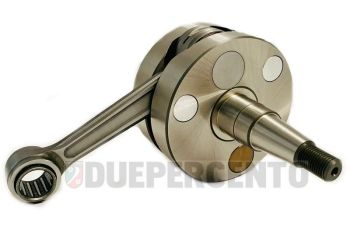 Albero motore BOSS spalle piene, cono 20mm, biella 116mm, corsa 56.5, per carter QUATTRINI C200 per Vespa 50/ 50 Special/ ET3/ Primavera/ PK50-125