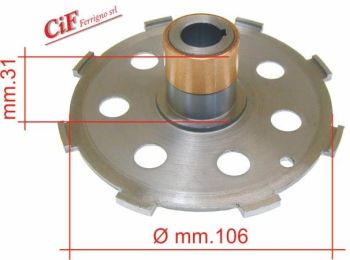 Boccolo per frizioni 7 molle Ø 108mm, h 31mm Vespa PX200/ P200E/ Rally180-200/ T5
