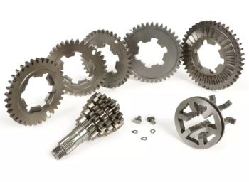 Kit cambio AF RAYSPEED Clo5e Ratio 35, 5 marce, 10-45, 13-41, 16-38, 18-36, 19-35 per Lambretta 125 LI/Special/GP/DL/150 LI/Special/SX/GP/DL/175 TV 2°-3°/200 TV/SX/GP/DL