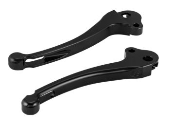 Coppia leve sportive GRAND-SPORT RACE CNC freno e frizione - colore nero per Vespa Smallframe/ Largeframe