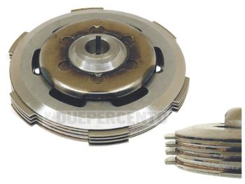 Frizione CIF, 4 dischi sughero, 3 infradischi, 6 molle rinforzate per Vespa PK50/ S/ SS/ XL/ XL2/ FL/ HP/ N/ Rush/ Ape