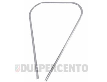 Profilo scudo cromato in plastica meral per Vespa PX125-200/ P200E/ ARCOBALENO/ MY