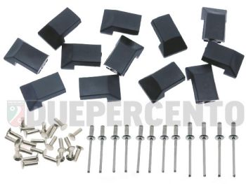 Kit puntali listelli pedana in plastica senza foro per Vespa PX125-200/ P200E/ Lusso/ '98/ MY
