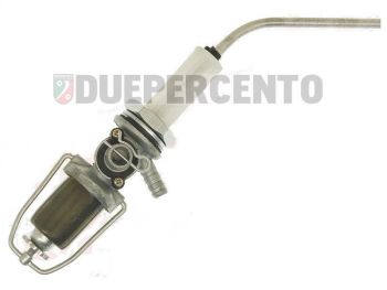 Rubinetto benzina con bicchierino in metallo per Vespa 125 VNB1-6/ 150 VBB1-2/ 150GL/ GT/ GTR/ TS/ SPRINT adatto anche per Vespa 150 GS VS1-5T