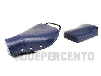 Sella monoposto con cuscino blu per Vespa 125 VNB1-5/ 150 VBA/ VBB/ GL