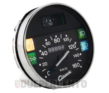 Contachilometri Ø=105mm SIP Classic scala 160km/h, per Vespa PK50 S Lusso/SS/Automatica/XL/N/Plurimatic/XLS