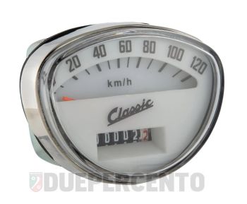Contachilometri SIP Classic scala 120km/h per Vespa SS50/ SS90/ Primavera/ ET3/ Super/ SprintV/ GTR/ TS/ Rally