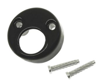 Coperchietto serratura CIF "BLACK" per Vespa 50 R/ 125 ET3/ Sprint/ Super/ Rally 200/ PX125-200-E/ Lusso 1°/ P150S/ P200E