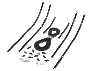 Kit listelli pedana CIF "BLACK" per Vespa 50/ 50 Special/ ET3/ Primavera