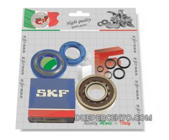 Kit revisione albero motore cono 19, SKF+CORTECO+O-Ring per Vespa 50/ 50 Special/ ET3/ Primavera