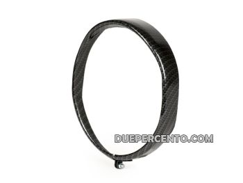 Cornice fanale Ø115mm carbon look per Vespa 50SS/ 90SS/ 125 ET3/ Primavera/ Super