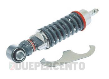 Ammortizzatore anteriore CARBONE corpo GRIGIO RS molla GRIGIA ghiera cromata per Vespa 50/ 50 Special/ ET3/ Primavera