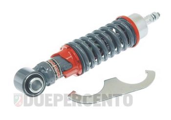 Ammortizzatore anteriore CARBONE corpo GRIGIO RS molla GRIGIA ghiera rossa per Vespa 50/ 50 Special/ ET3/ Primavera