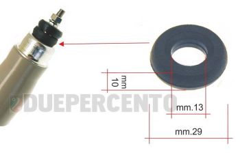 Silent-block ammortizzatore anteriore CARBONE, h10, Øi 13, Øe 29, per Vespa 50/ 50 Special/ PV/ ET3/ PK/ S/ XL
