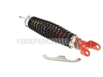 Ammortizzatore posteriore CARBONE corpo ROSSO molla NERA per Vespa PK50-125/S/XL/XL2/ETS