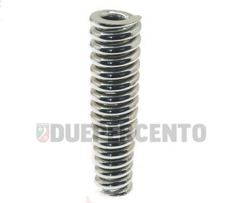 Molla piantone CARBONE HI TECH =155 mm, cromo, rinforzata +25% per Vespa 125 VM/ VN/ ACMA/ VNA/ VNB/ 150 VL/ VB1/ VBA/ VBB