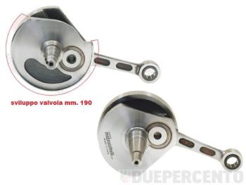 Albero motore MAZZUCCHELLI S.C. anticipato cono 19, biella 87, corsa 43, per Vespa 50/ L/ N/ R/ 50 Special