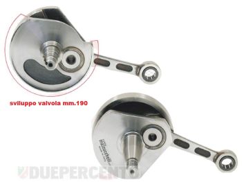 Albero motore MAZZUCCHELLI S.C. anticipato cono 20, biella 87, corsa 43 per Vespa 50 PKN/ XL/ FL