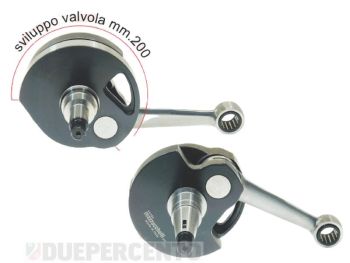 Albero motore MAZZUCCHELLI anticipato in K2D, biella 105, corsa 60 per Vespa PX125-150/ Lusso/ MY/ GTR/ TS/ Sprint Veloce